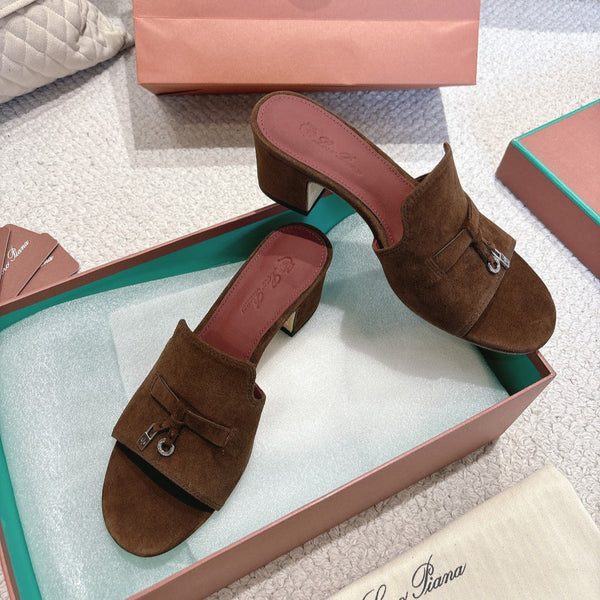 LP 25 Summer Charm Sandal 55 Dark Brown Suede