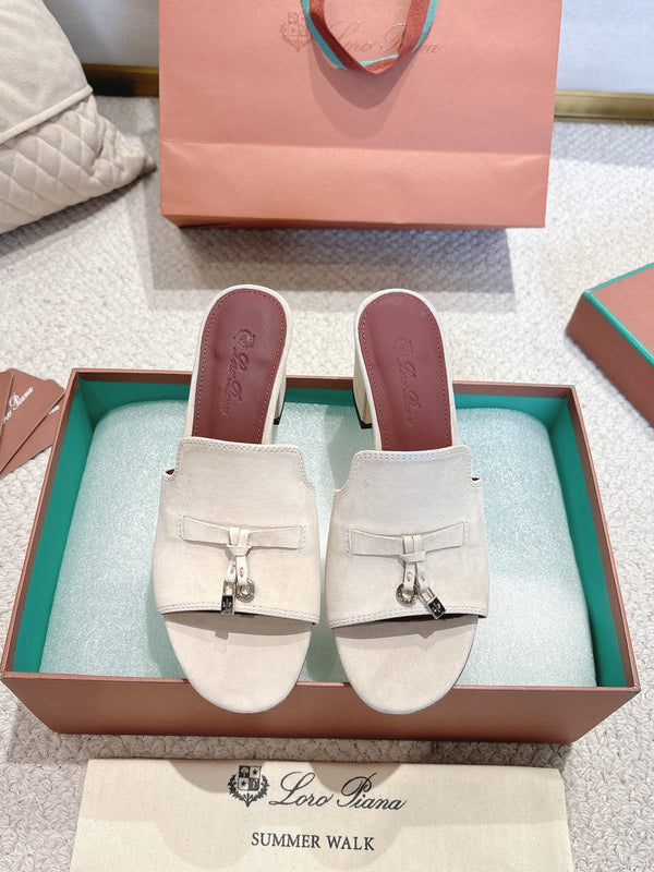 LP 25 Summer Charm Sandal 55 Cream Suede