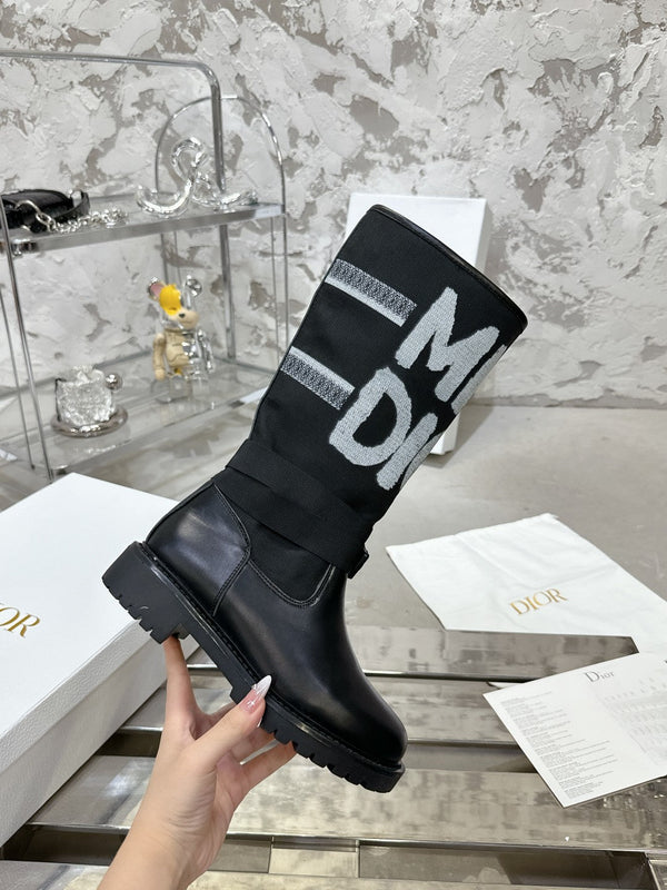 CD D-Major Boot In Black Canvas 100576