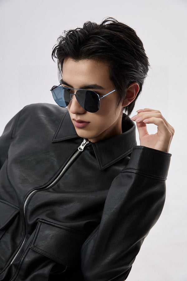 OCCHIALI DA SOLE CON MONTATURA AVIATOR 575761 IN METALLO