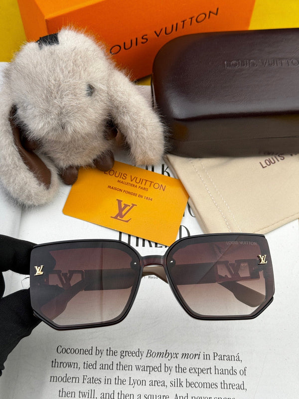 SQUARE SUNGLASS L8130 IN METAL AND ACETATE FRAME