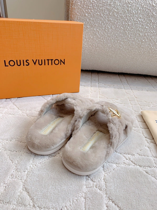 LV Bliss Comfort Mule Gray Wool