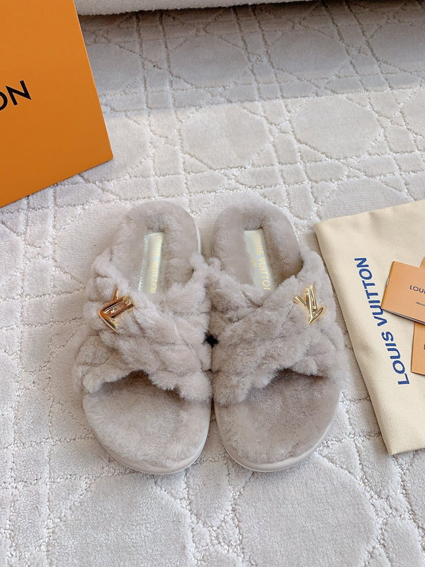 LV Bliss Comfort Mule Gray Wool