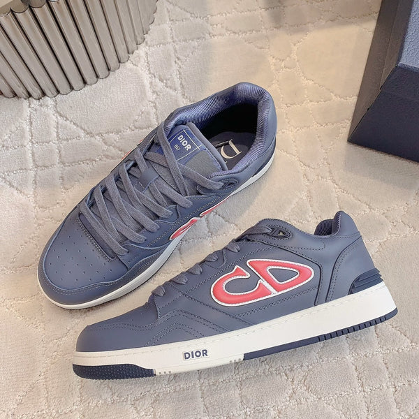 CD AND STONE ISLAND B57 Low-Top Sneaker – Limited And Numbered Edition Blue Mix Red Calfskin