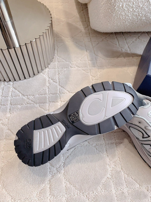 CD B30 Sneaker Light Grey Polyester Mesh Fabric And Calfskin