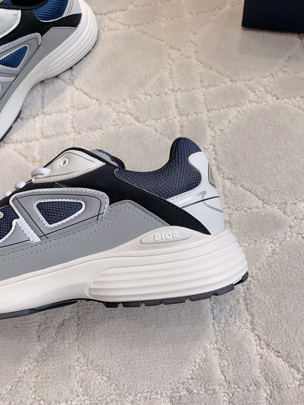 CD B30 Sneaker Charcoal Gray Polyester Mesh Fabric And Calfskin