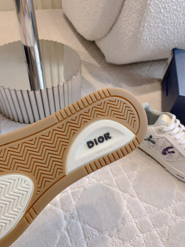 CD B27 Sneaker bassa Bianco Verde Mix Arancione Viola Stampa Vitello