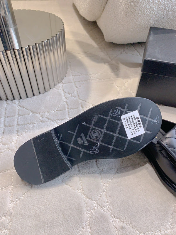 CC Mule In Black Cowhide 145661