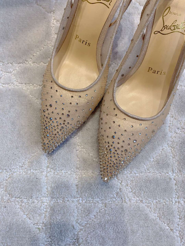 CL Follies Strass 85mm Vanilla Cream Mesh 177136