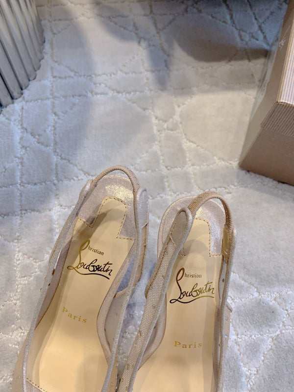 CL Follies Strass 85mm Vanilla Cream Mesh 177136