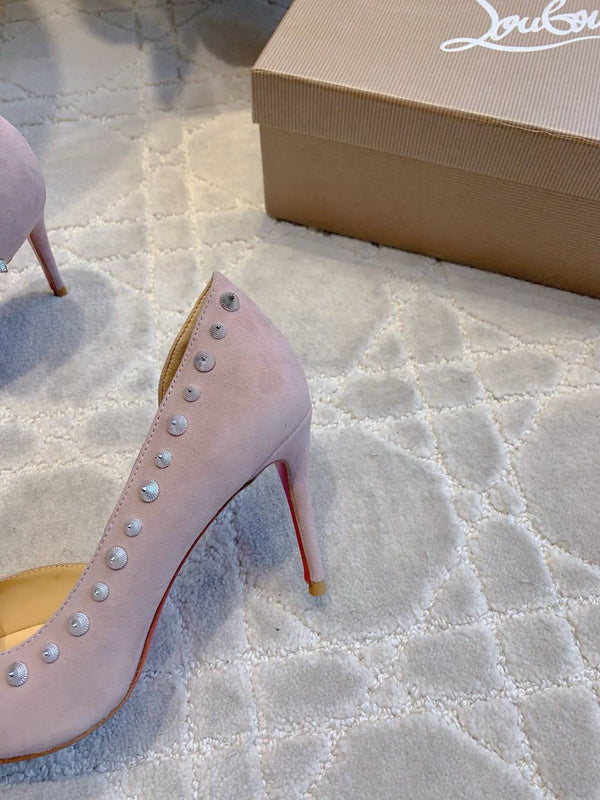 CL Irishell 85 Studded d'Orsay Pumps Thistle Suede 177130