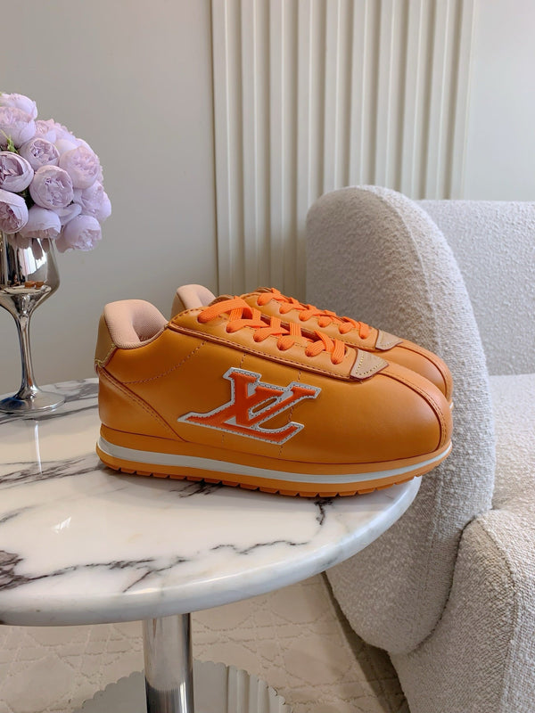 LV BUTTERSOFT Sneaker Yellow Monogram-Printed Lambskin 516885