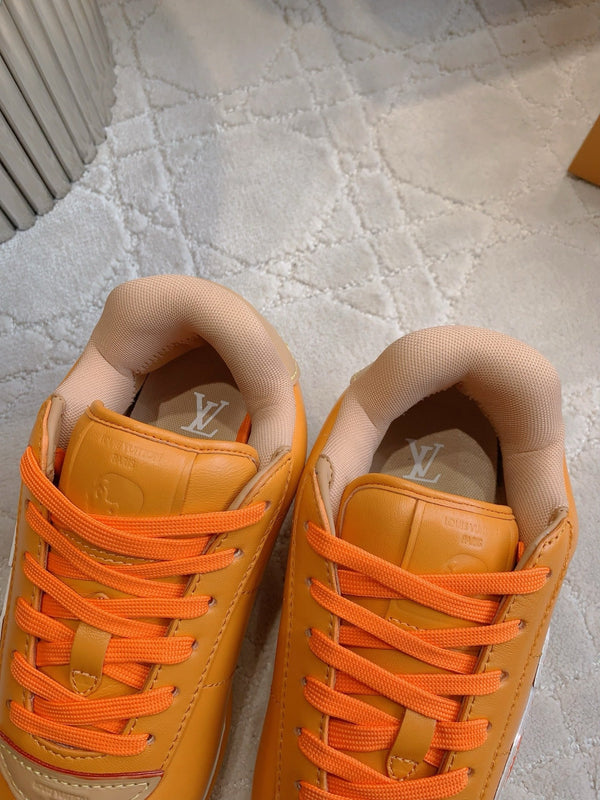 LV BUTTERSOFT Sneaker Yellow Monogram-Printed Lambskin 516885