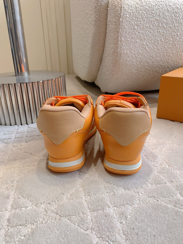 LV BUTTERSOFT Sneaker Yellow Monogram-Printed Lambskin 516885