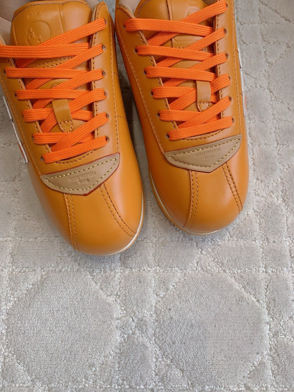 LV BUTTERSOFT Sneaker Yellow Monogram-Printed Lambskin 516885