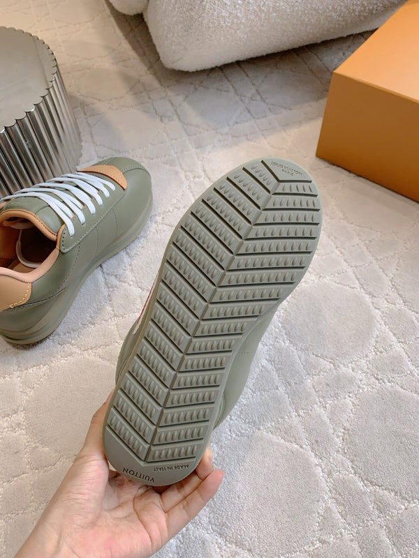 LV BUTTERSOFT Sneaker Khaiki Green Monogram-Printed Lambskin 516887
