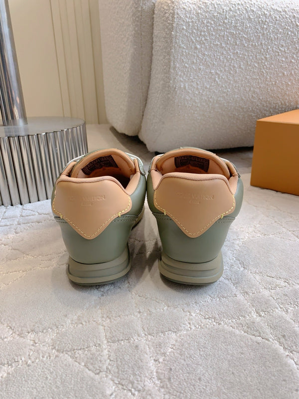 LV BUTTERSOFT Sneaker Khaiki Green Monogram-Printed Lambskin 516887