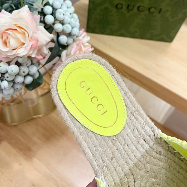 GG  Casual Style Logo Sandals Yellow