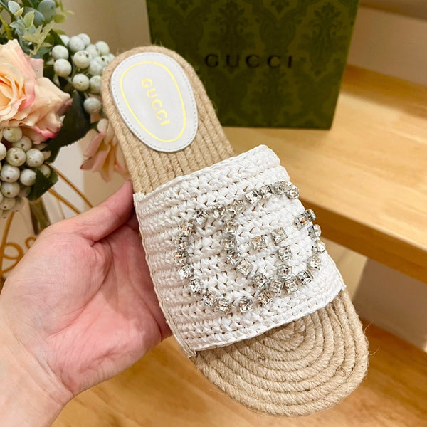 Sandali con logo GG Casual Style bianchi