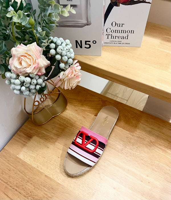 Valentino Sandales VLogo Multicolor Canvas 240578