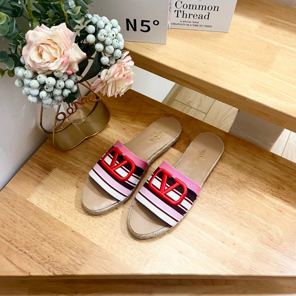 Valentino Sandales VLogo Multicolor Canvas 240578