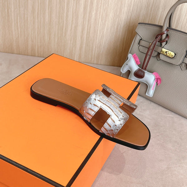 Sandali HM Oran in pelle di vitello marrone argento 312774