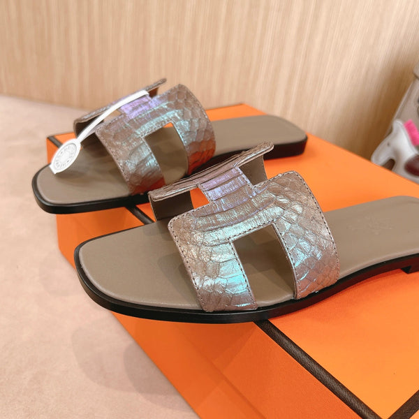 Sandali HM Oran in pelle di vitello marrone chiaro 312782