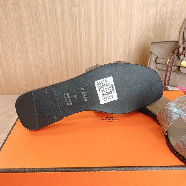 Sandali HM Oran in pelle di vitello marrone chiaro 312782