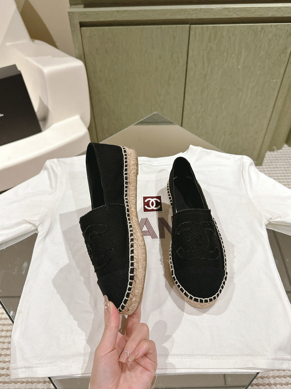 espadrillas in tela nera