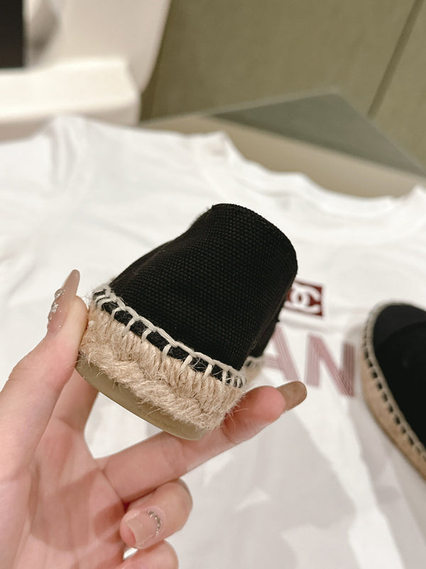 espadrillas in tela nera