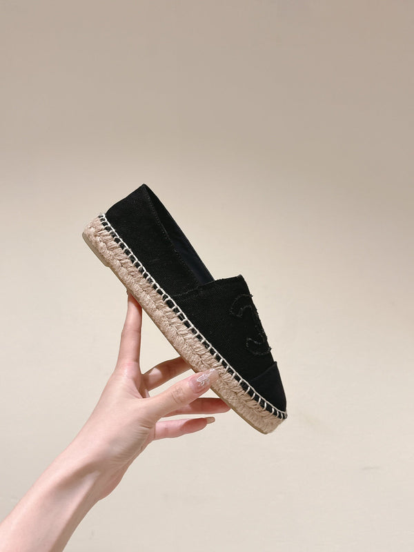 espadrillas in tela nera