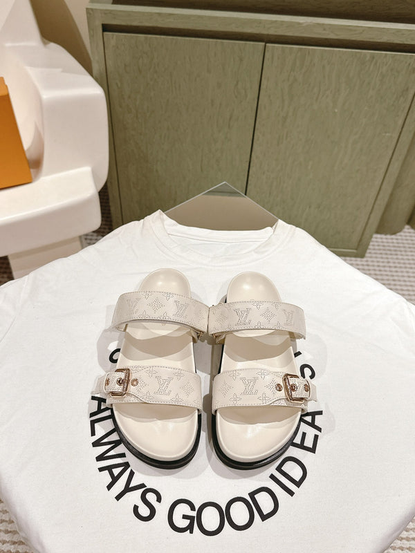 lv sandal mule bomdia cream calfskin