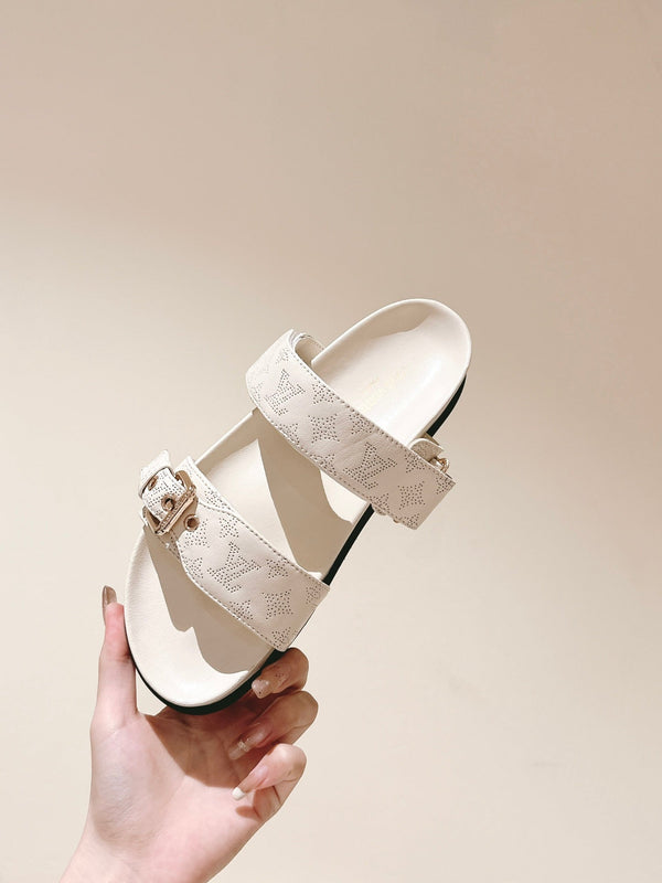 lv sandal mule bomdia cream calfskin