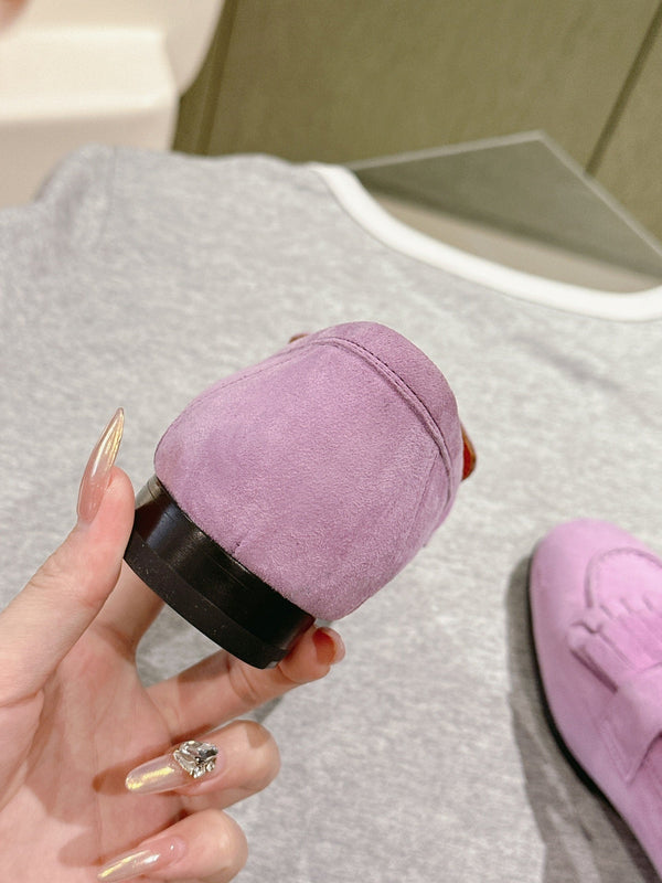 HM Mocassins Royal Loafers Lavender Suede 445013