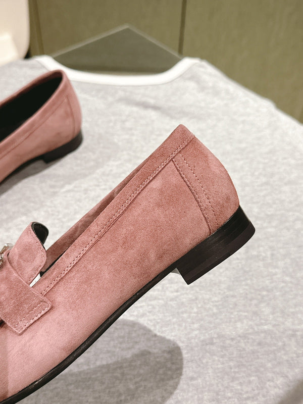 HM Mocassins Royal Loafers Dusty Rose Suede 445014
