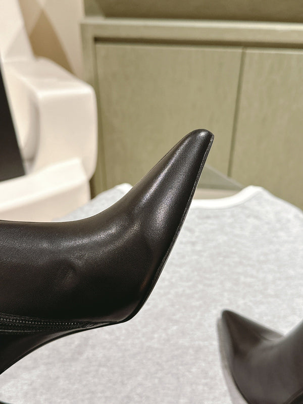 CC Ankle Boots 85mm Black Lambskin