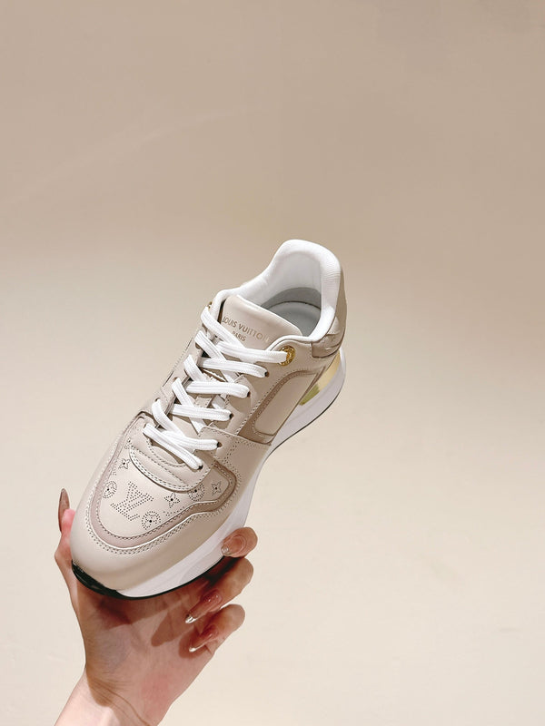 LV Neo Run Away Sneaker 50mm Beige Cowhide