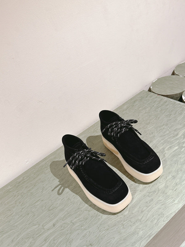 Miu Ankle Boots Black Suede