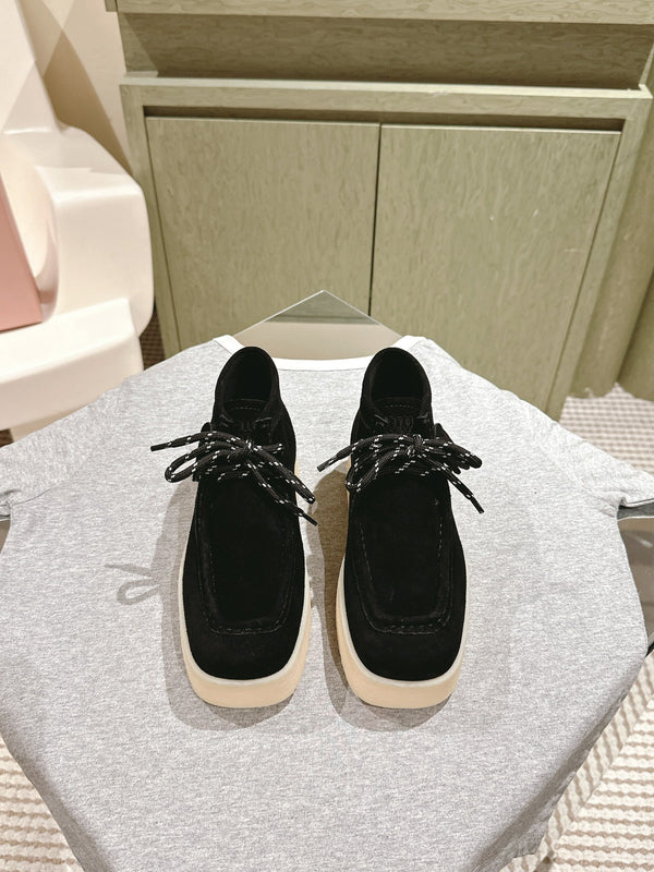 Miu Ankle Boots Black Suede