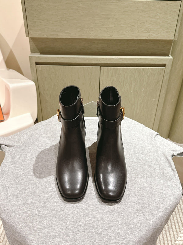 HM Jill Ankle Boot 65mm Black Calfskin  974681