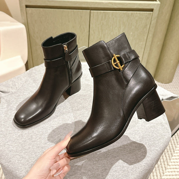 HM Jill Ankle Boot 65mm Black Calfskin  974681