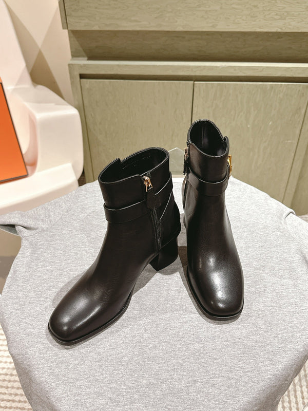 HM Jill Ankle Boot 65mm Black Calfskin  974681