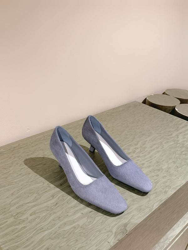 BV Kitten Heels Pumps 45mm Grey Horsehair 448413