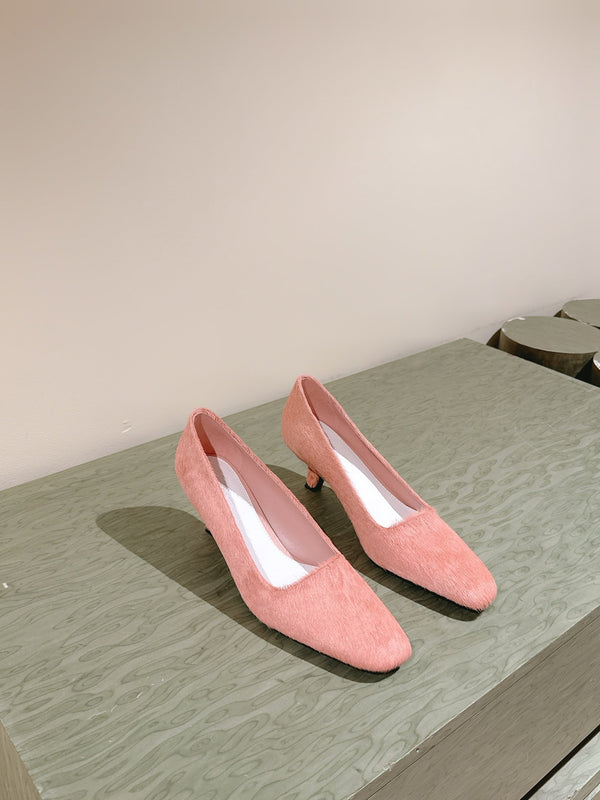 BV Kitten Heels Pumps 45mm Pink Horsehair 448415