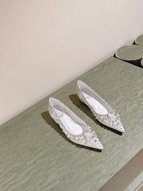 RC 25 Diamond Flat Sole White Custom Lace 268059