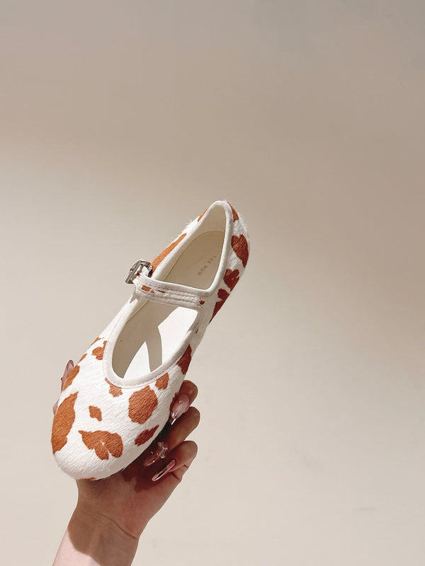 The Row 25ss Mary Jane 10mm Light Brown White Horsehair 451274