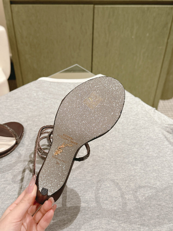 RC 25 Strass in seta marrone a forma di serpente 268049