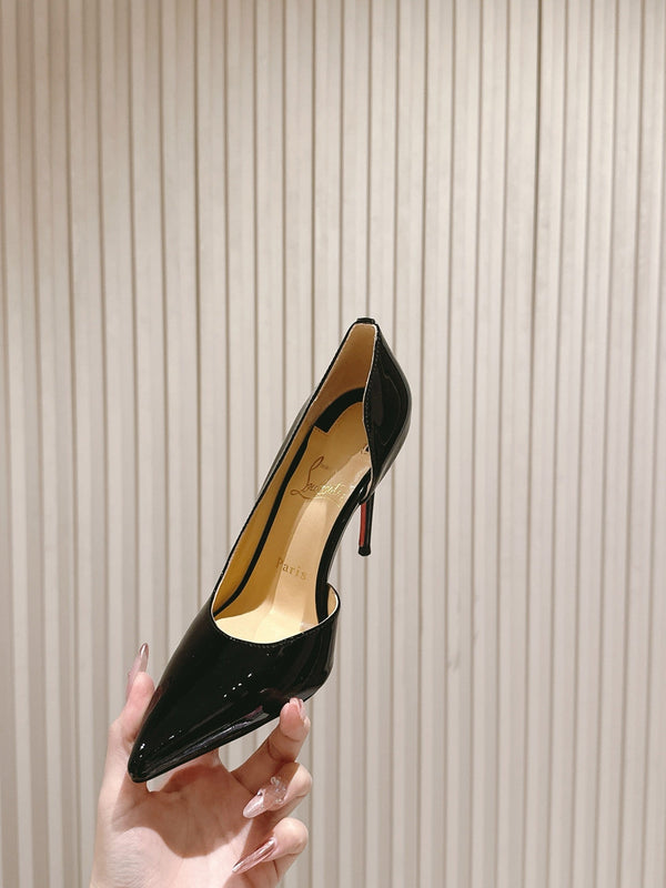 CL 25s Iriza Pumps 95mm Black Patent Leather 446684