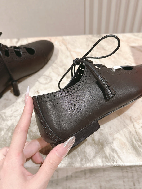 HM 25 Marry Jane Pelle di agnello nera 346242