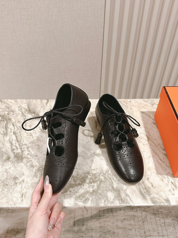 HM 25 Marry Jane Pelle di agnello nera 346242